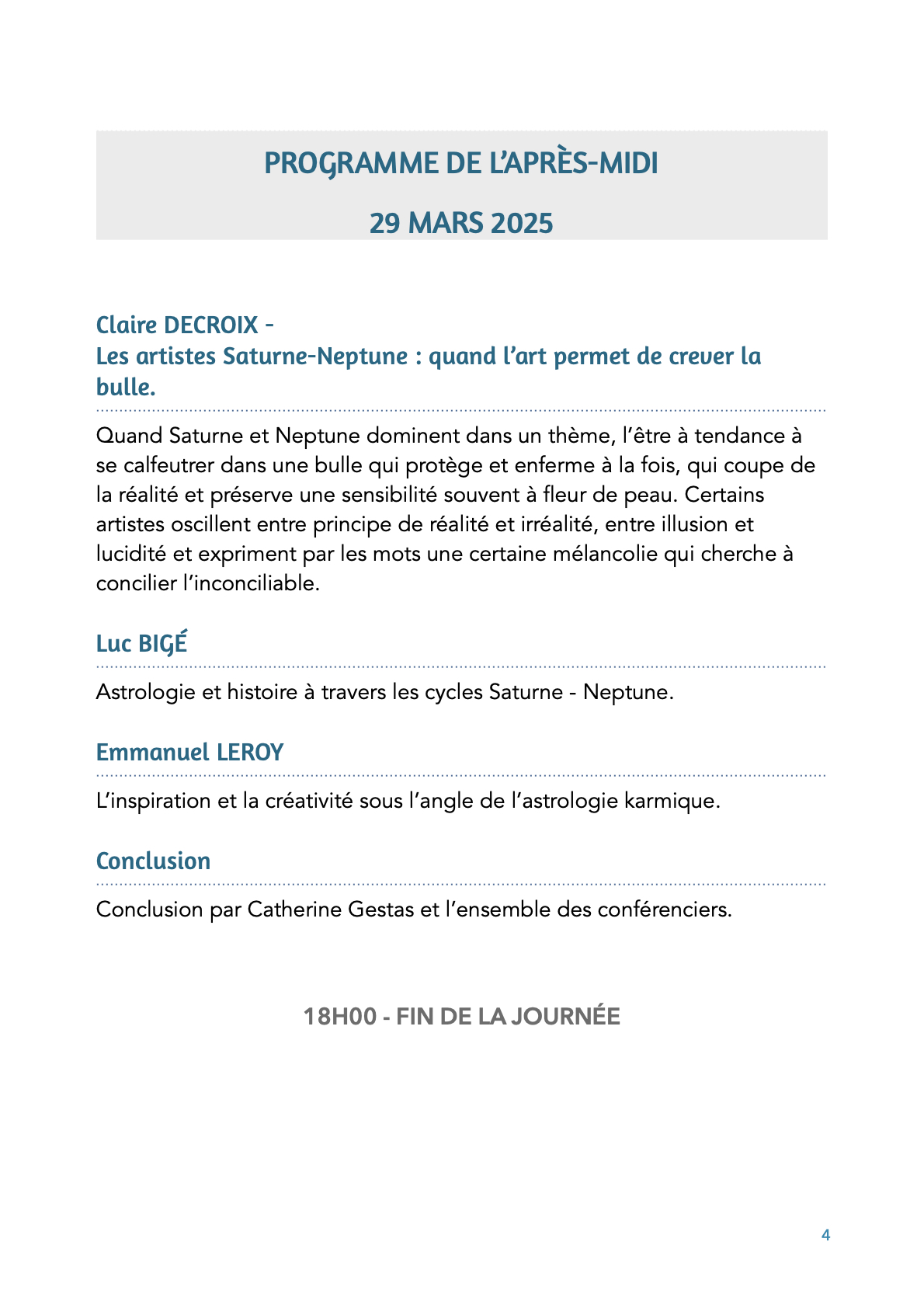 Congrès d'astrologie 29 et 30 mars 2025.4